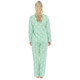 Sage Green Bows Classic Long Pyjama Set