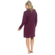Plum Jersey Classic Long Sleeved Nightshirt