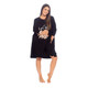 Black Let Me Sleep Sloth Oversize Nightie