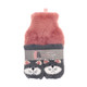 Cat Slipper Socks & Faux Fur Hot Water Bottle Set