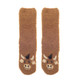 Highland Cow Slipper Socks & Faux Fur Hot Water Bottle Set