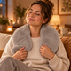 Latte Milk Luxe Faux Fur Curved Hot Water Bottle