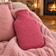 Pink Merino Wool 2L Hot Water Bottle