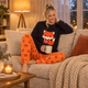 Fox & Bows Applique Fleece Twosie