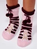 Gingerbread Man Motif Pompom Slipper Socks
