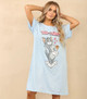 Tom & Jerry Cartoon Blue T-Shirt Nightie