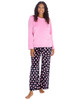 Pink & Black Hearts Plush Fleece Lounge Set