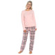 Pink Jersey Top & Pink Check Bottoms Pyjamas