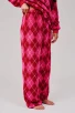 Pink Argyle Borg Fleece Twosie Lounge Set