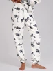 Monochrome Martini Bows Plush Fleece Lounge Set