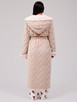 Taupe Cable Cut Luxury Fleece Maxi Dressing Gown