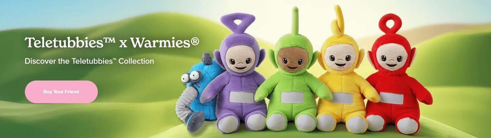 Teletubbies Cozy Plush Heatable Toys Teletubbies Clickable Banner