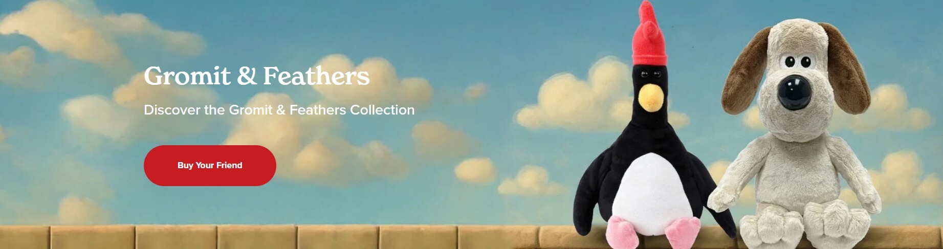 Wallace & Gromit Cozy Plush Heatable Toys Wallace & Gromit Clickable Banner