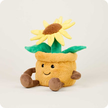 Cozy Plush Yellow Flowerpot Microwavable Toy