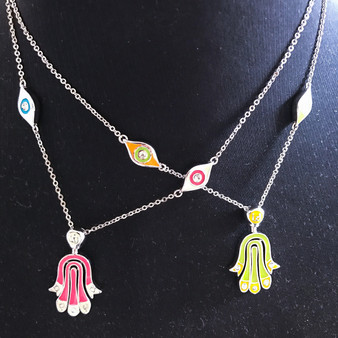 Movable Hamsa Hand Necklace