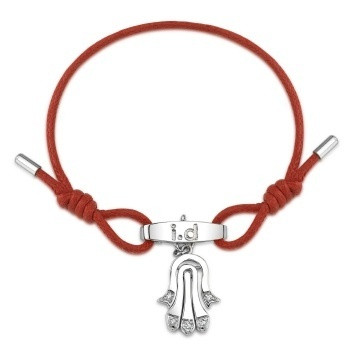 Metal CZ Movable Hamsa Bracelet 