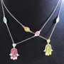 Movable Hamsa Hand Necklace