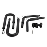 Black Surfboard Bike Rack