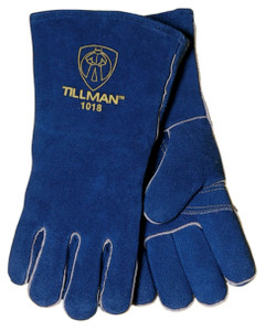 Tillman Cowhide Stick Welding Gloves - Blue Mules (1018)