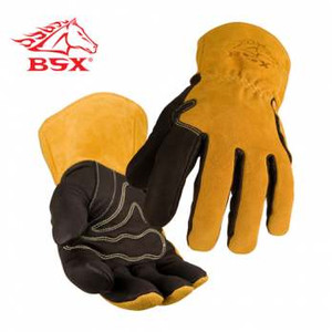 Revco BSX Premium Grain Pigskin Cowhide Black MIG Welding Gloves (BM88)