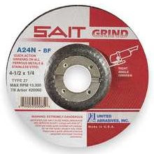 SAIT Angle Grinding Disc 4-1/2" x 1/4" x 7/8" (20060)