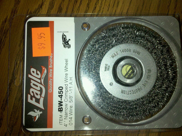 Eagle 4"  Narrow Crimped Wire Wheel - BW450