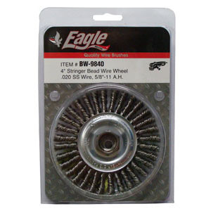 Eagle 4" Stringer Bead Wheel (Stainless Steel) -BW9840