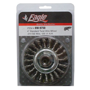 Eagle 4" Twist Wire Wheel (STAINLESS STEEL) - BW9750
