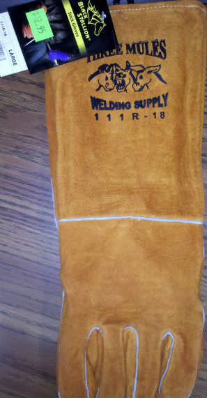 Black Stallion 18" Cowhide Welding Glove (111R-18)