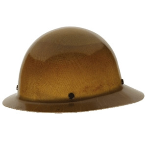 MSA Skullguard Full Brim Tan Hard Hat w/Fas-Trac Suspension (475407)