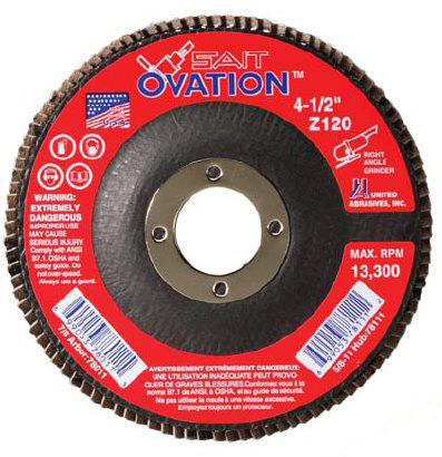 SAIT 78011 Ovation Flap Disc (4-1/2" x 7/8" x 120 grit)
