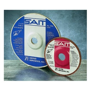 SAIT 29213 Cotton Fiber Grind / Blend Wheel A36 (7" x 1/4" x 7/8")