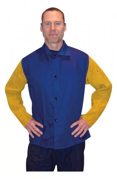 Tillman 30" Blue Welding Jacket w/Leather Sleeves (9230)
