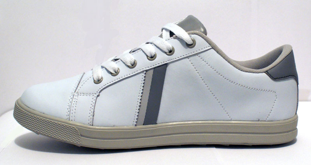 White Leather Uno shoes by SL daps 