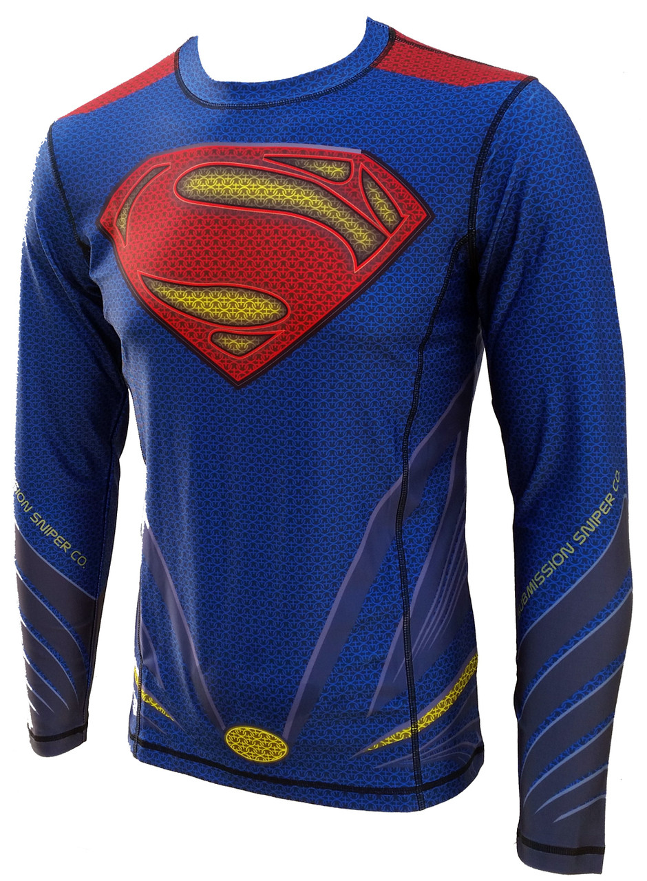 Download "Sub-Man " Pro BJJ, MMA, Rash Guard - SubmissionSniper.com