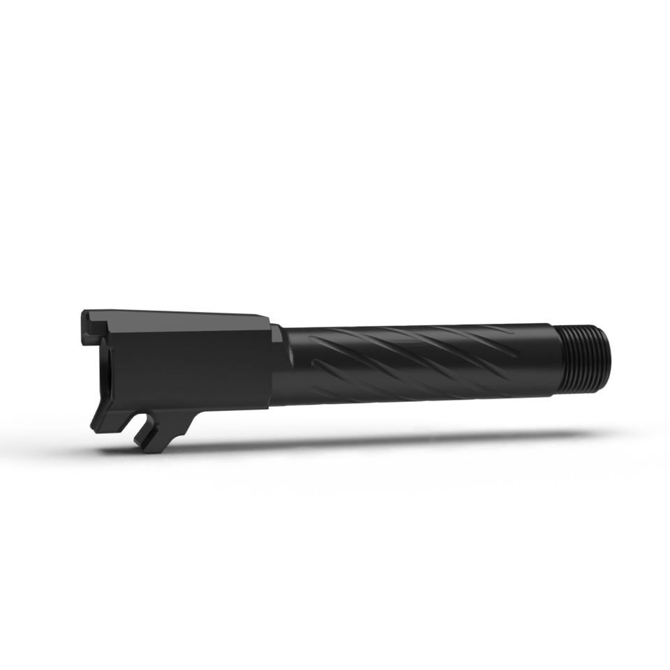 P365 3.1" 9 Spiral Fluted - Threaded - Black Nitrided W/NLCI