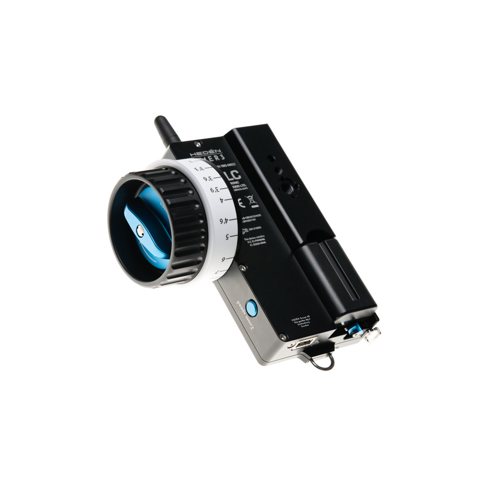 PLC Electronics Heden YMER-3 Handset with Focus, Iris, Zoom and Lens Mapping ( Rear / Side view )