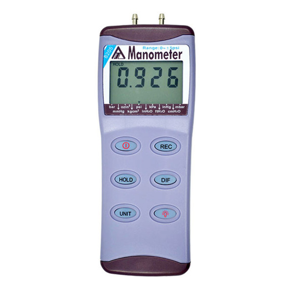 Digital Manometer Differential Pressure Gauge +/- 0 to 5PSI