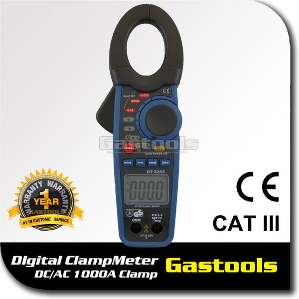 AC/DC 1000A Clamp Meter Multimeter Plus Thermometer