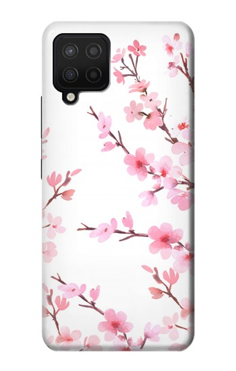 زيت زيتون فرشلي S3707 Fleur de cerisier rose fleur de printemps Etui Coque Housse pour Samsung Galaxy A42 5G