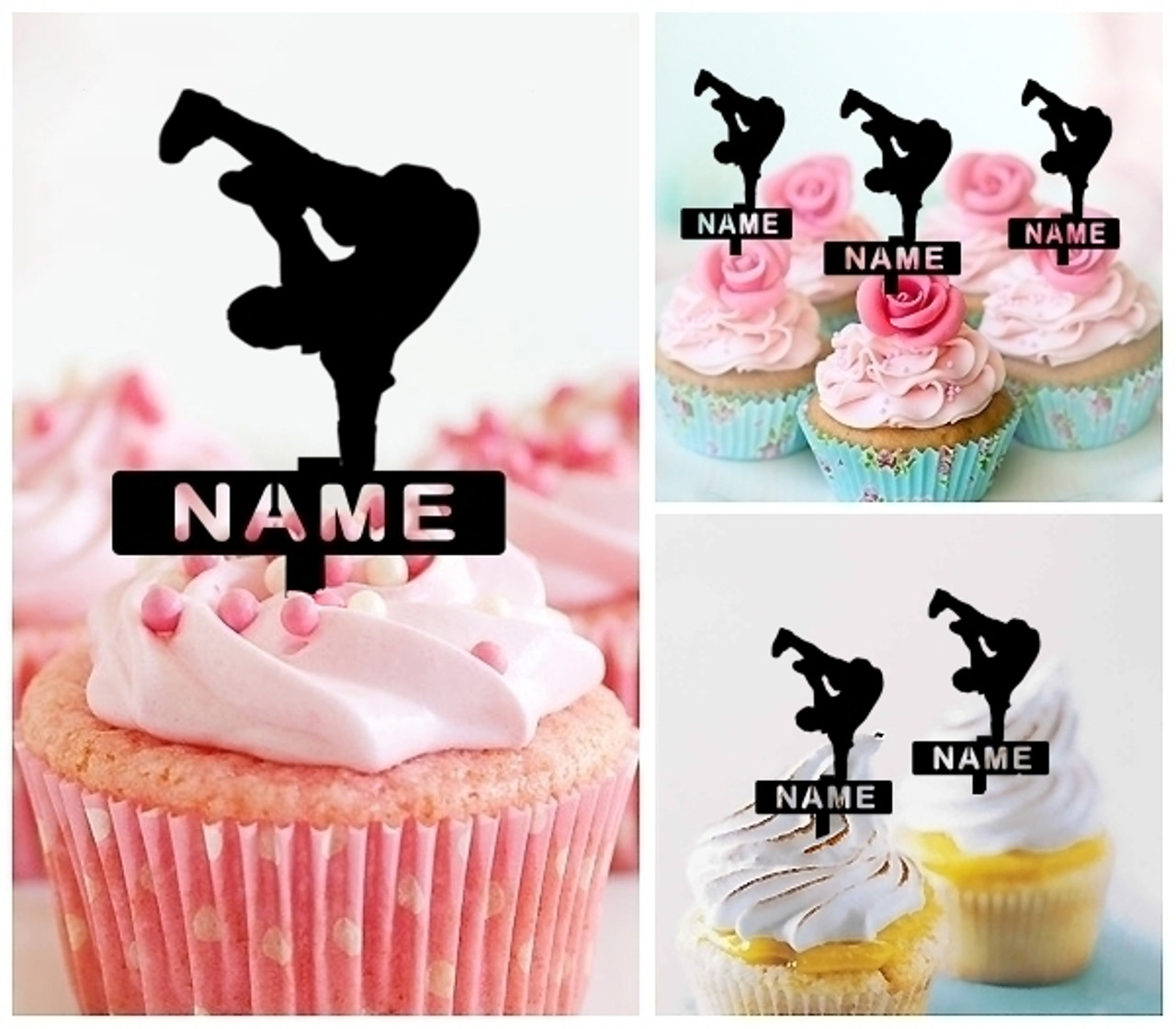 Ta0253 Hip Hop Dancing Cupcake Toppers Acrylique De Mariage Joyeux Anniversaire Pour Gateau Partie Decoration 10 Pieces Ta0253 Hip Hop Dancing Cupcake Toppers Acrylique De Mariage Joyeux Anniversaire Pour Gateau Partie Decoration 10 Pieces
