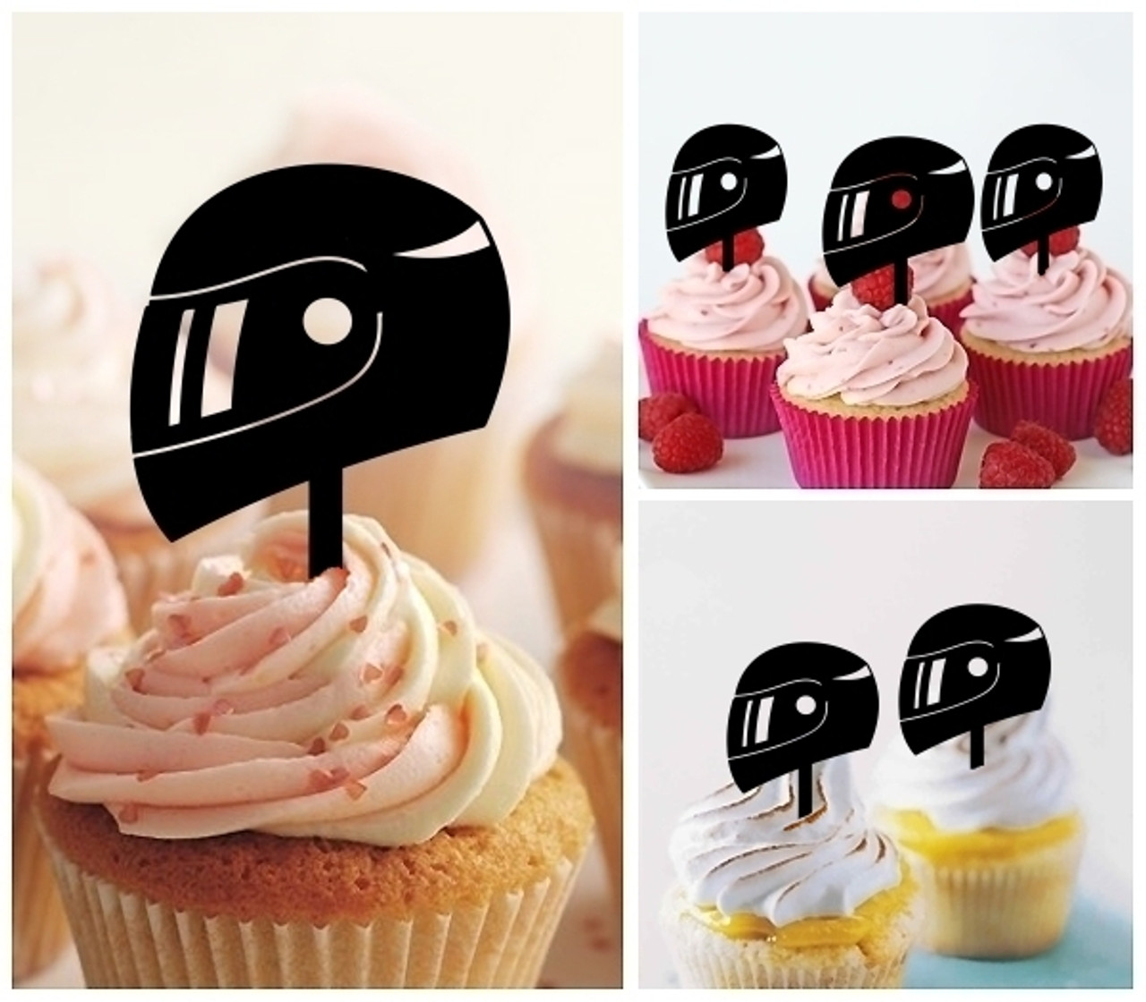 Ta0992 Racing Motorcycle Helmet Cupcake Toppers Acrylique De Mariage Joyeux Anniversaire Pour Gateau Partie Decoration 10 Ta0992 Racing Motorcycle Helmet Cupcake Toppers Acrylique De Mariage Joyeux Anniversaire Pour Gateau Partie Decoration 10