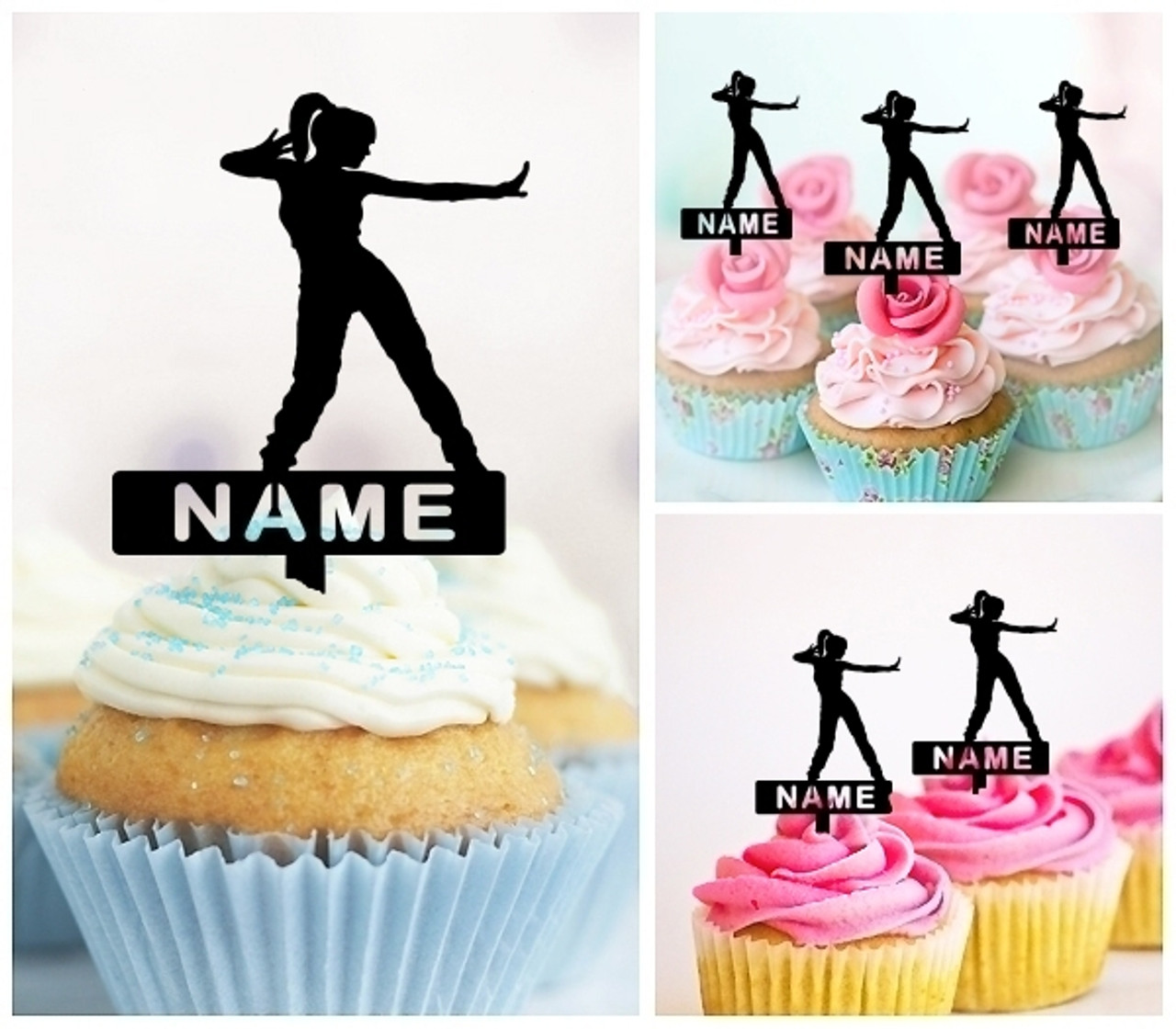 Ta1004 Street Dance Hip Hop Female Cupcake Toppers Acrylique De Mariage Joyeux Anniversaire Pour Gateau Partie Decoration 10 Pieces Ta1004 Street Dance Hip Hop Female Cupcake Toppers Acrylique De Mariage Joyeux Anniversaire Pour Gateau Partie Decoration 10 Pieces