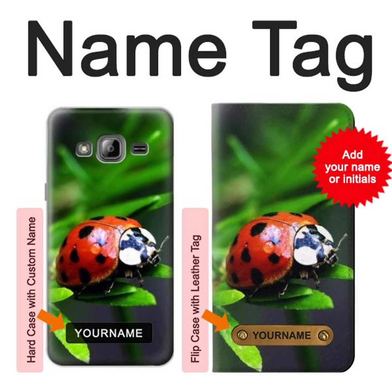 coque samsung j3 ladybug