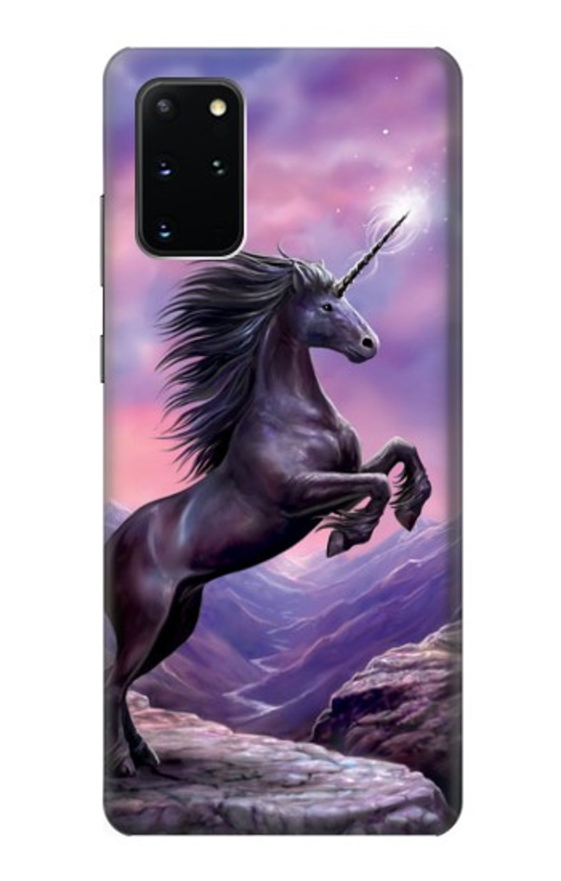 تساقط الشعر الكربي S1461 Licorne Fantaisie Cheval Etui Coque Housse pour Samsung Galaxy S20 Plus, Galaxy S20 