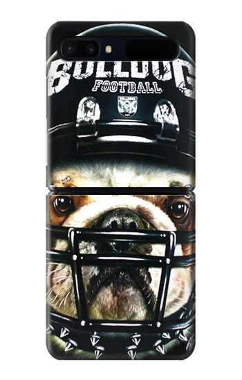 S0098 Bouledogue Football américain Etui Coque Housse pour Samsung Galaxy Z Flip 5G