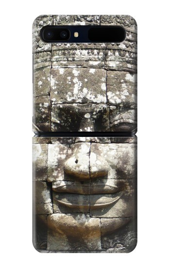 S0314 Ancien bouddhisme cambodgien Etui Coque Housse pour Samsung Galaxy Z Flip 5G