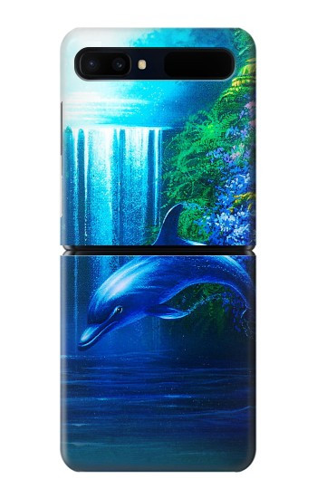 S0385 Dauphin Etui Coque Housse pour Samsung Galaxy Z Flip 5G
