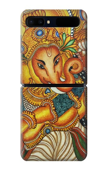 S0440 Dieu hindou Ganesha Etui Coque Housse pour Samsung Galaxy Z Flip 5G
