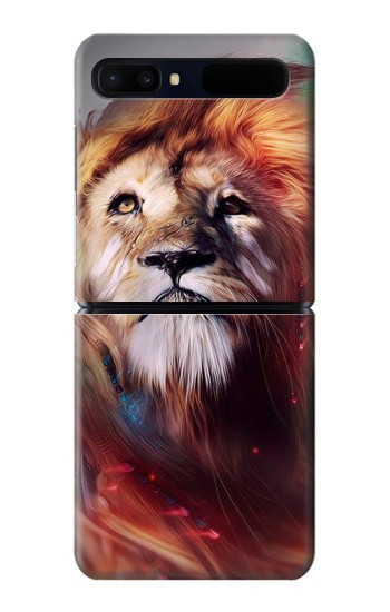S0691 Peinture Leo Etui Coque Housse pour Samsung Galaxy Z Flip 5G
